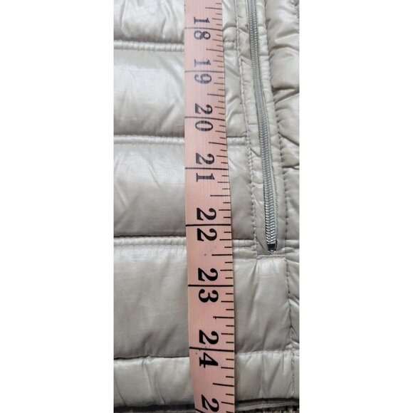 Calvin Klein Packable Lightweight Premium Down Jacket Size Large Grey Quilted * - Picture 12 of 12